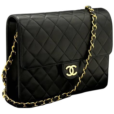 chanel ss18 cruise black leather quilted chain bag|Clutches with Chain .